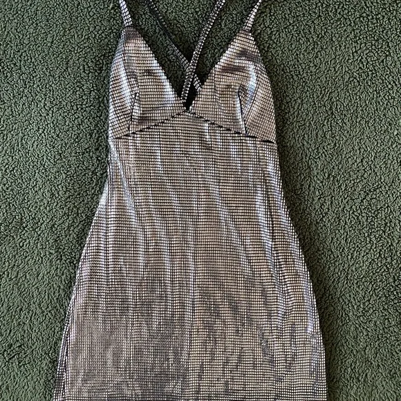Paco Rabanne Vintage 1990s Silver Mini Dress - Picture 5 of 11